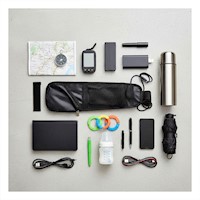 Accesorio Practico para Asiento de Auto Negro con Espacios Amplios Y+Regalo Sticker